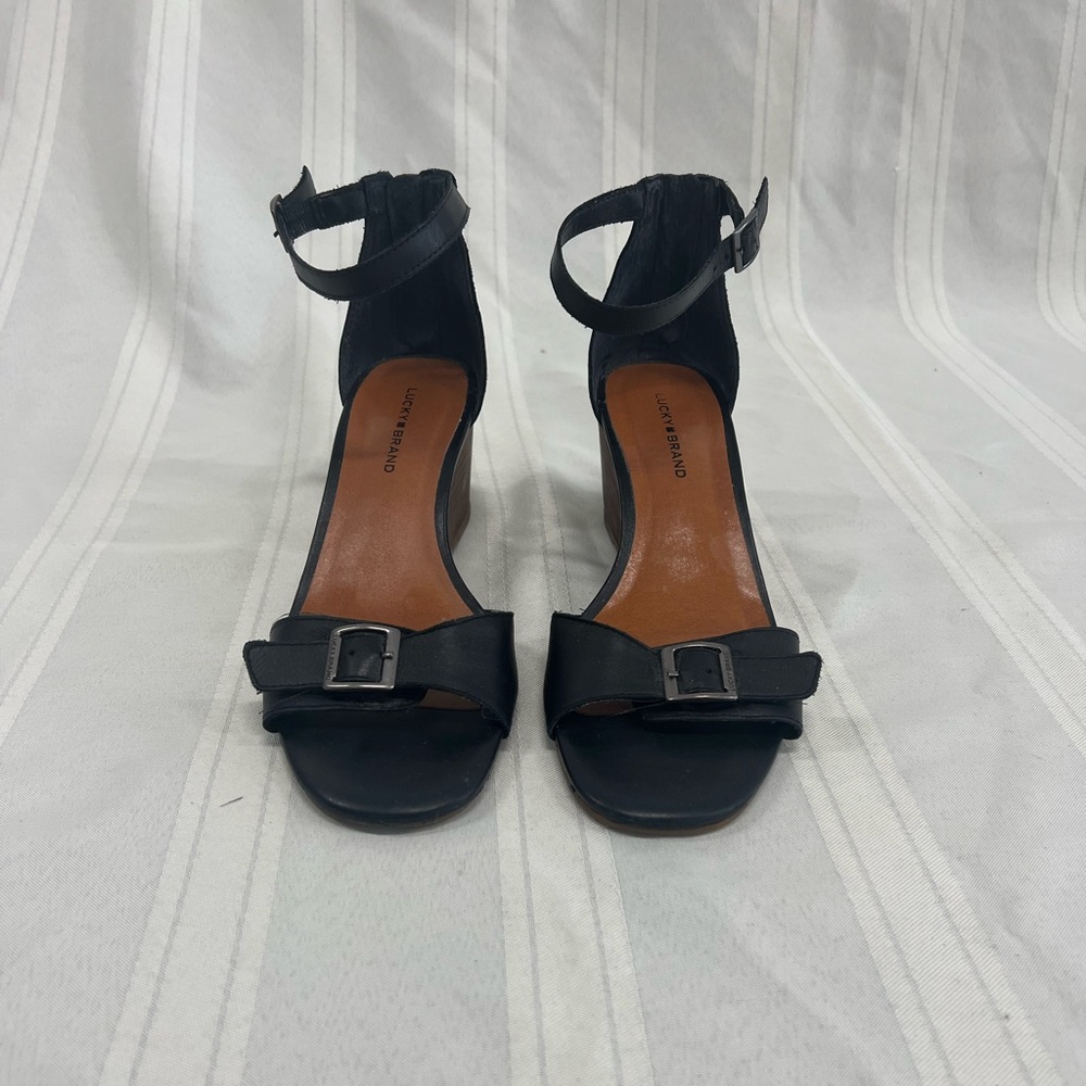 Lucky Brand Black Sandals 6.5